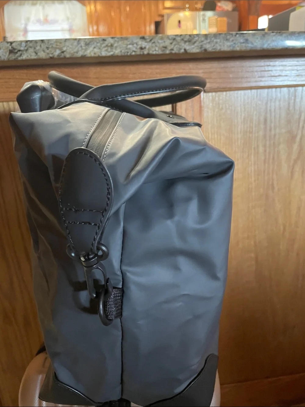 Invicta Racing Black Travel Bag with Yellow Logo